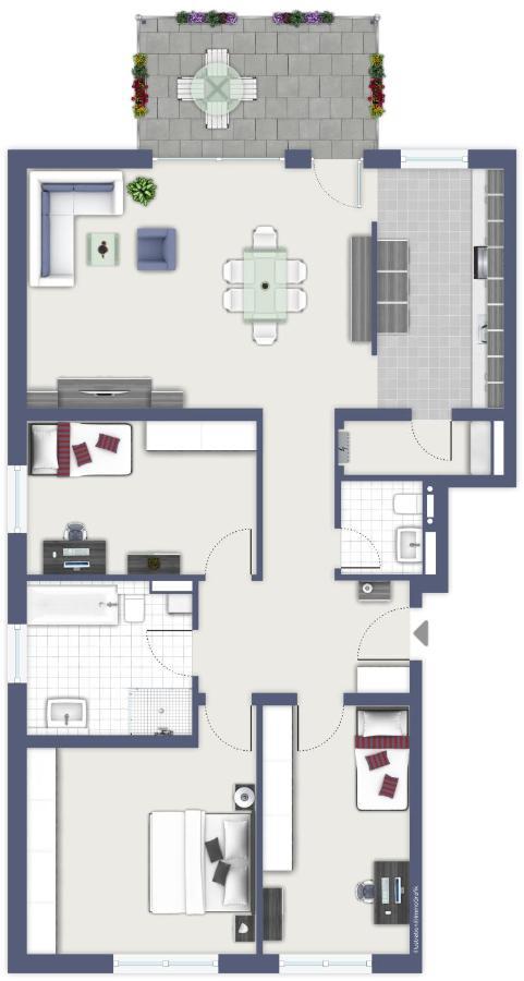 Apartwehr Business&Ferien Apartment Rot Экстерьер фото
